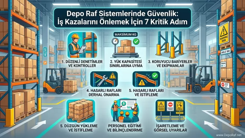 Depo Raf Sistemlerinde Güvenlik: İş Kazalarını Önlemek İçin 7 Kritik Adım
