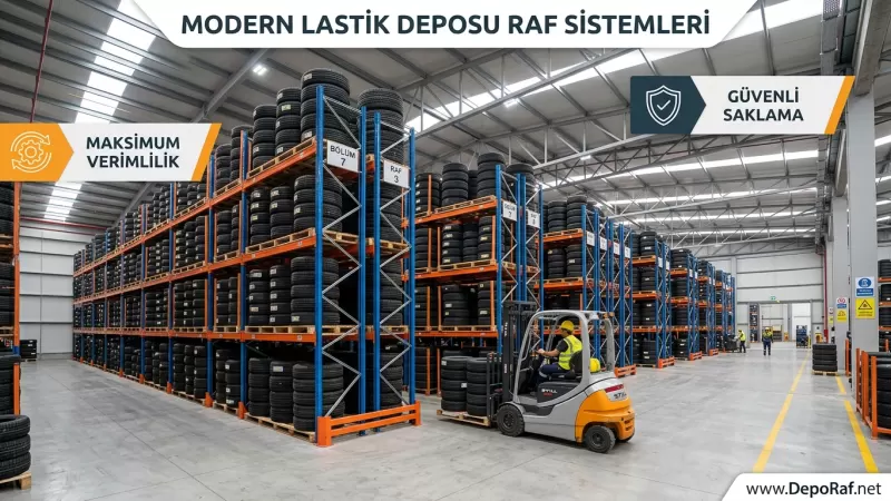 Lastik Deposu Raf Sistemleri: Lastiklerin Güvenli Saklanması ve Verimliliği