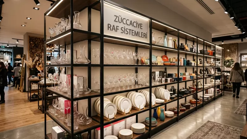 Züccaciye Raf Sistemleri: Fonksiyonellik ve Şıklığı Bir Arada Sunuyor