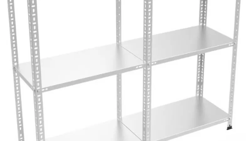 3 Katlı Galvaniz Double Çelik Raf