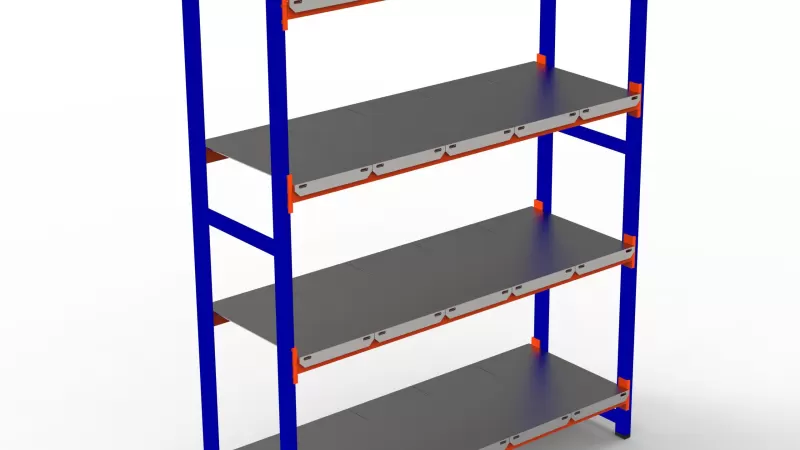 150-300 Kg Taşıma Kapasiteli 4 Katlı Depo Rafı. H. Rack