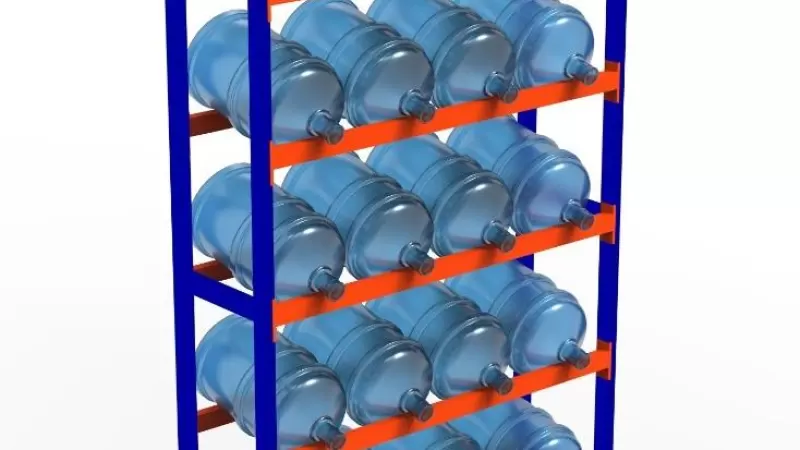5 Katlı Damacana Rafı