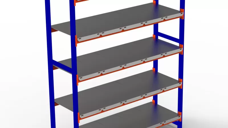 150-300 Kg Taşıma Kapasiteli 5 Katlı Depo Rafı. H. Rack