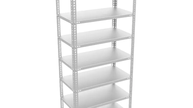 8 Katlı Galvaniz Çelik Raf. Kiler, Dosya, Depo Rafı