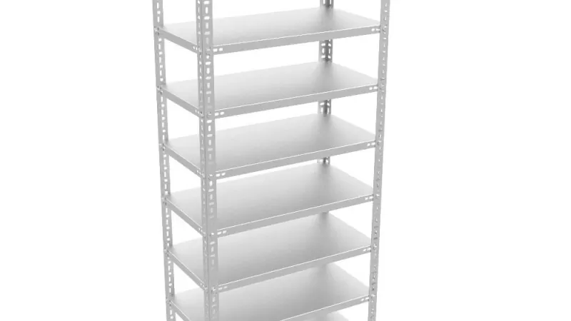 9 Katlı Galvaniz Çelik Raf.  Dosya, Kiler, Depo Rafı